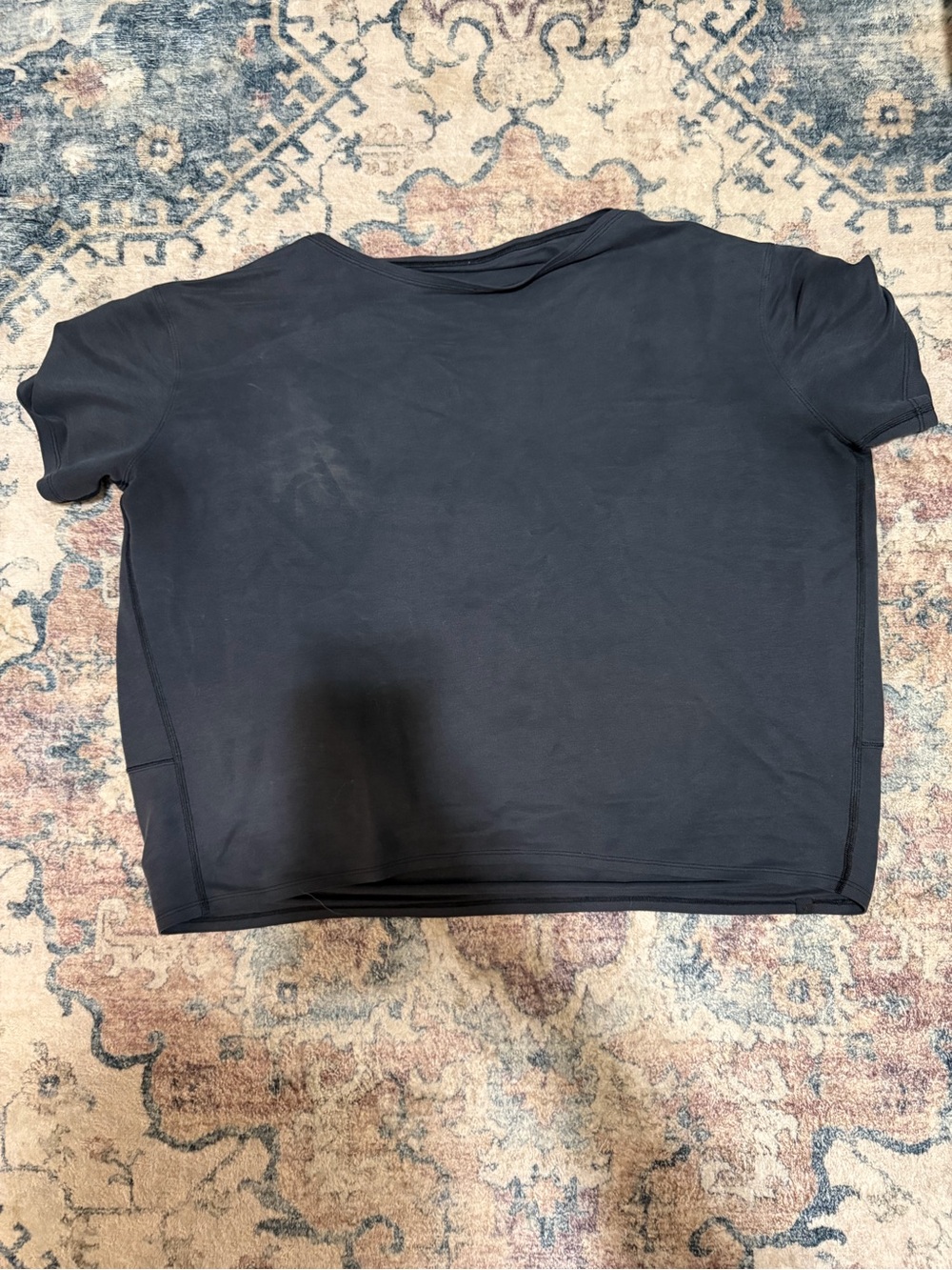 lululemon athletica Boxy Short Sleeve Tee in Black